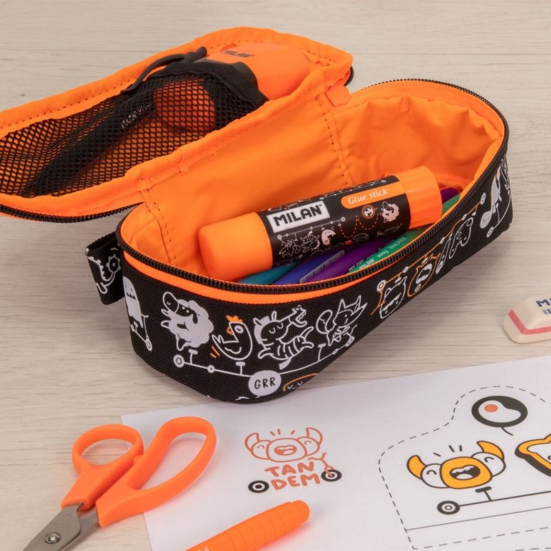 MILAN大容量笔袋_协力车小伙伴 - 铅笔盒/笔袋 - 聚酯纤维 黑色