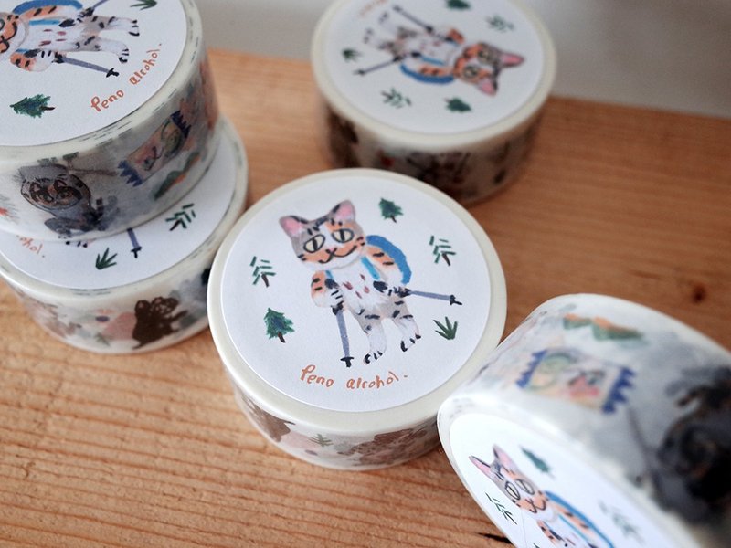 喵小队 2cm纸胶带 - 纸胶带 - 纸 白色