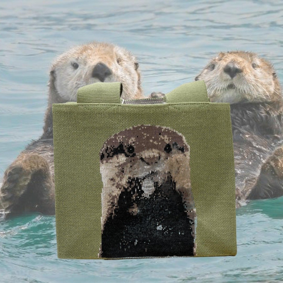 Loxe 香港制造 Tote Bag 手提包 The Otter 小水獭 - 手提包/手提袋 - 棉 