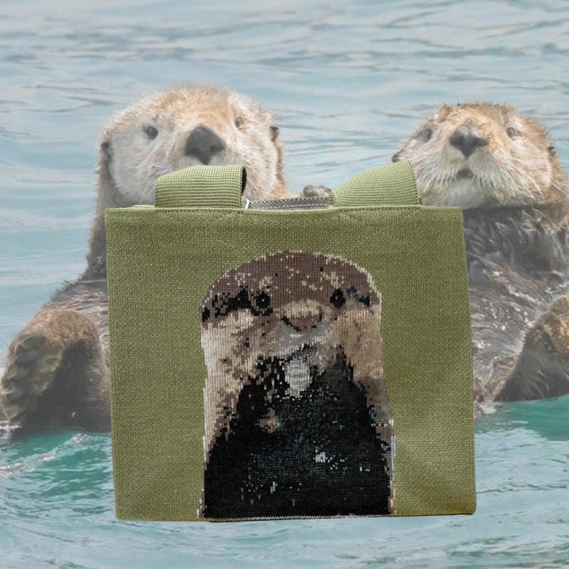 Loxe 香港制造 Tote Bag 手提包 The Otter 小水獭 - 手提包/手提袋 - 棉．麻 