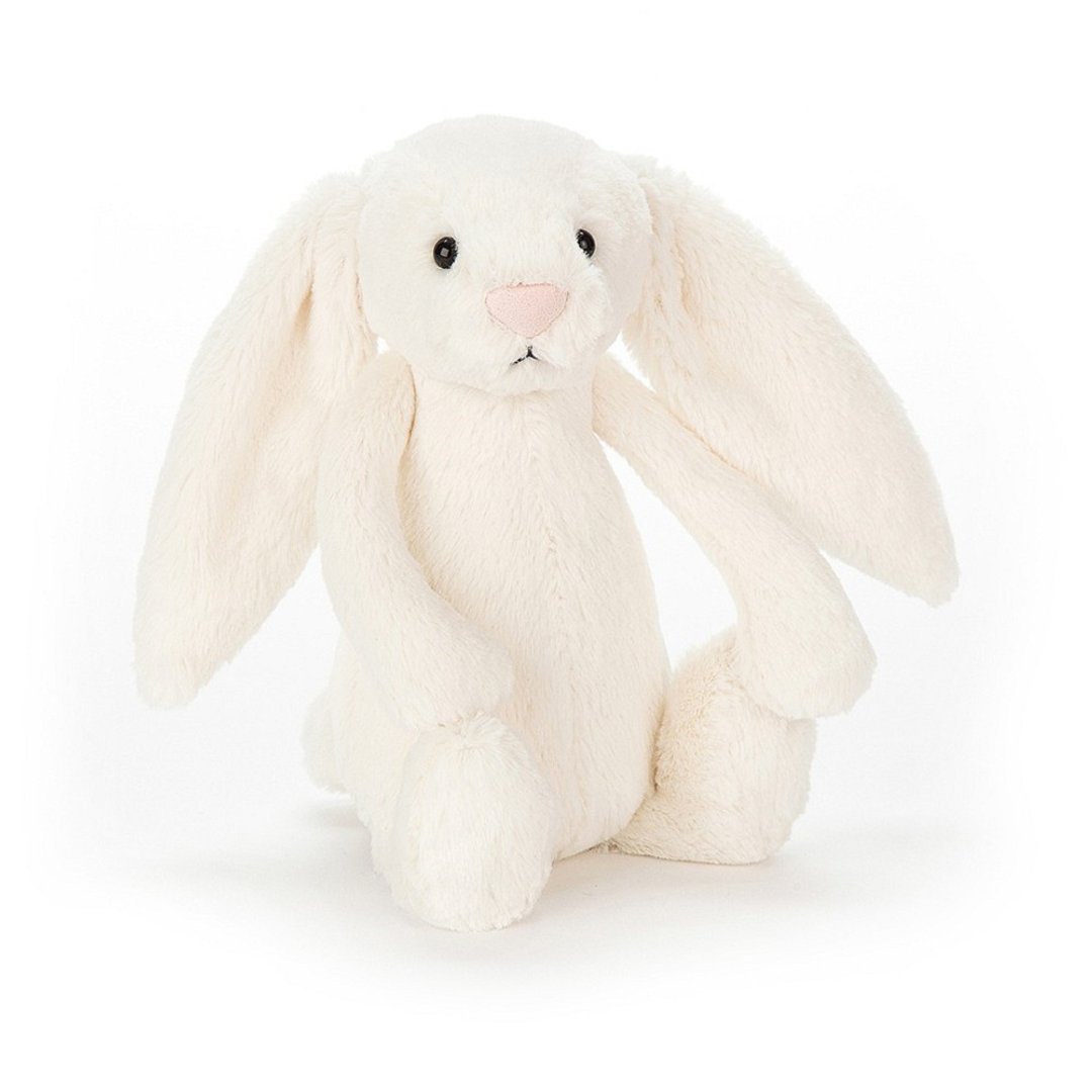 Jellycat 宝宝好朋友 风铃兔玩偶 Cream Bunny Chime 25cm - 玩具/玩偶 - 棉 白色