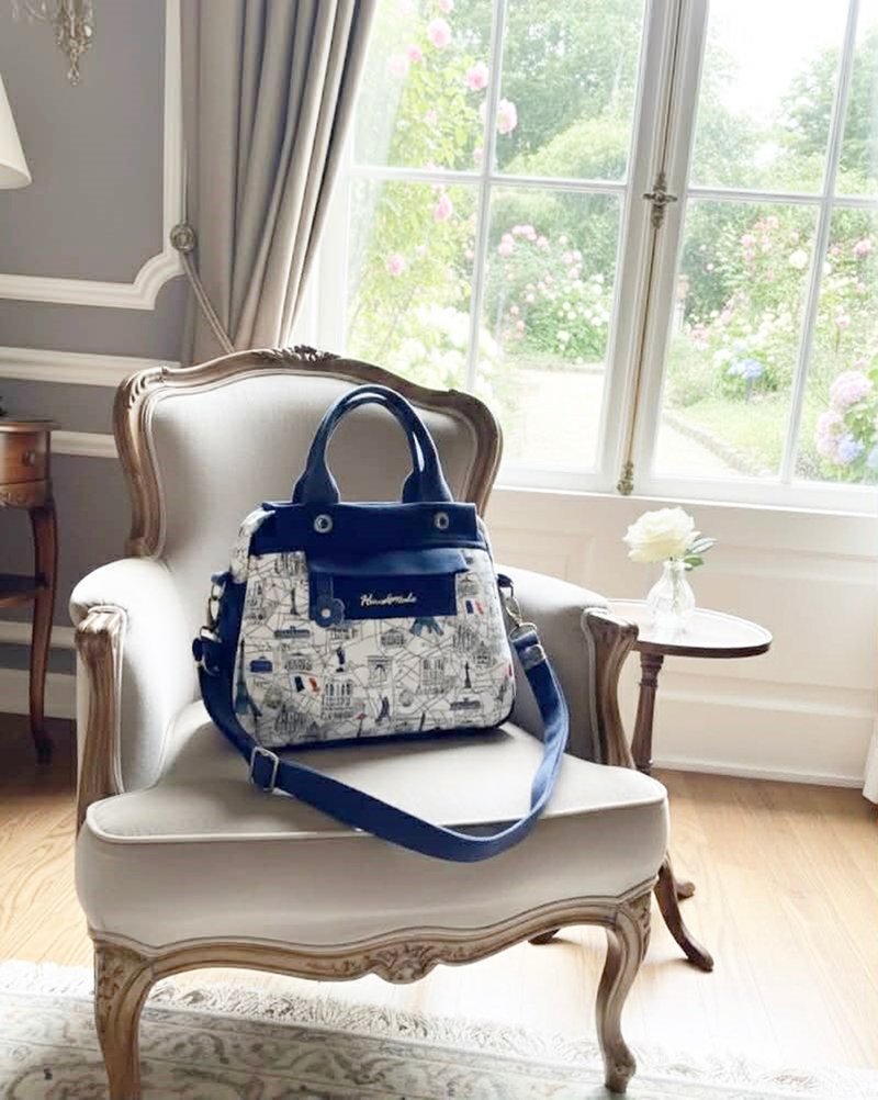 三层提背两用包/超轻系列/附背带 - 手提包/手提袋 - 棉．麻 