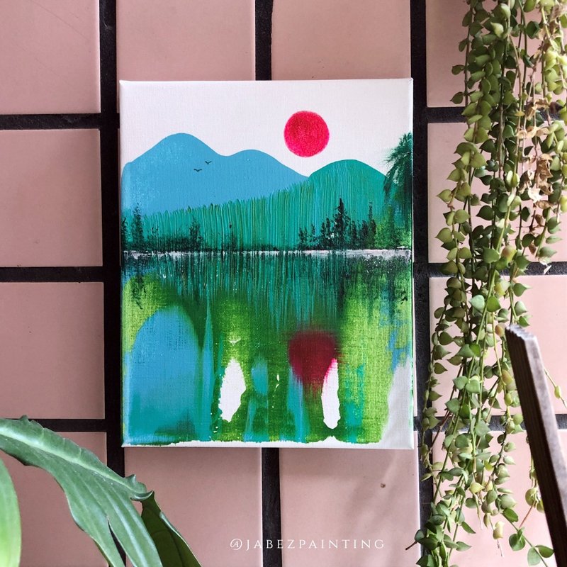 原画作│印象红日 - 海报/装饰画/版画 - 棉 