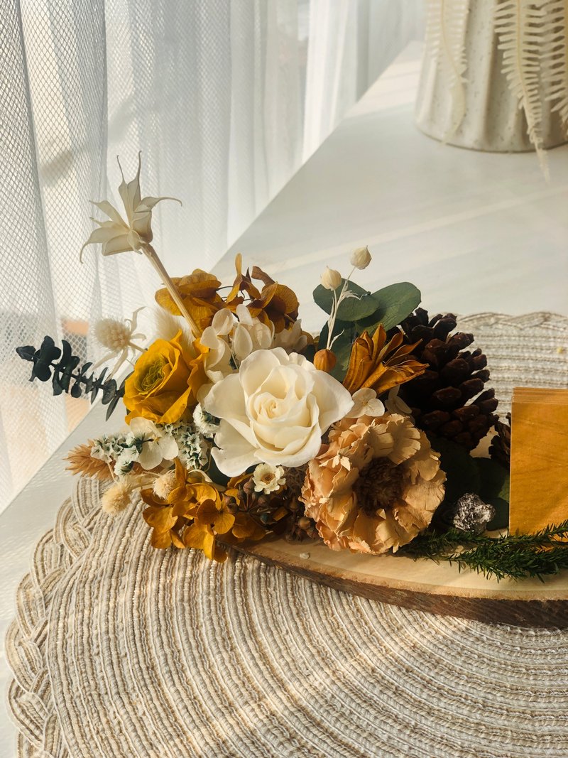 Ochre 永生花名片座 - 干燥花/捧花 - 植物．花 绿色