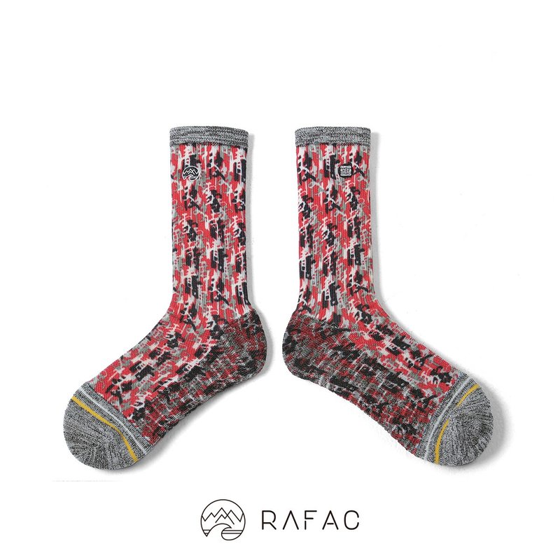 故宫x RAFAC 咖啡纱机能动动袜_快雪时晴帖_潮流红 - 袜子 - 环保材料 红色