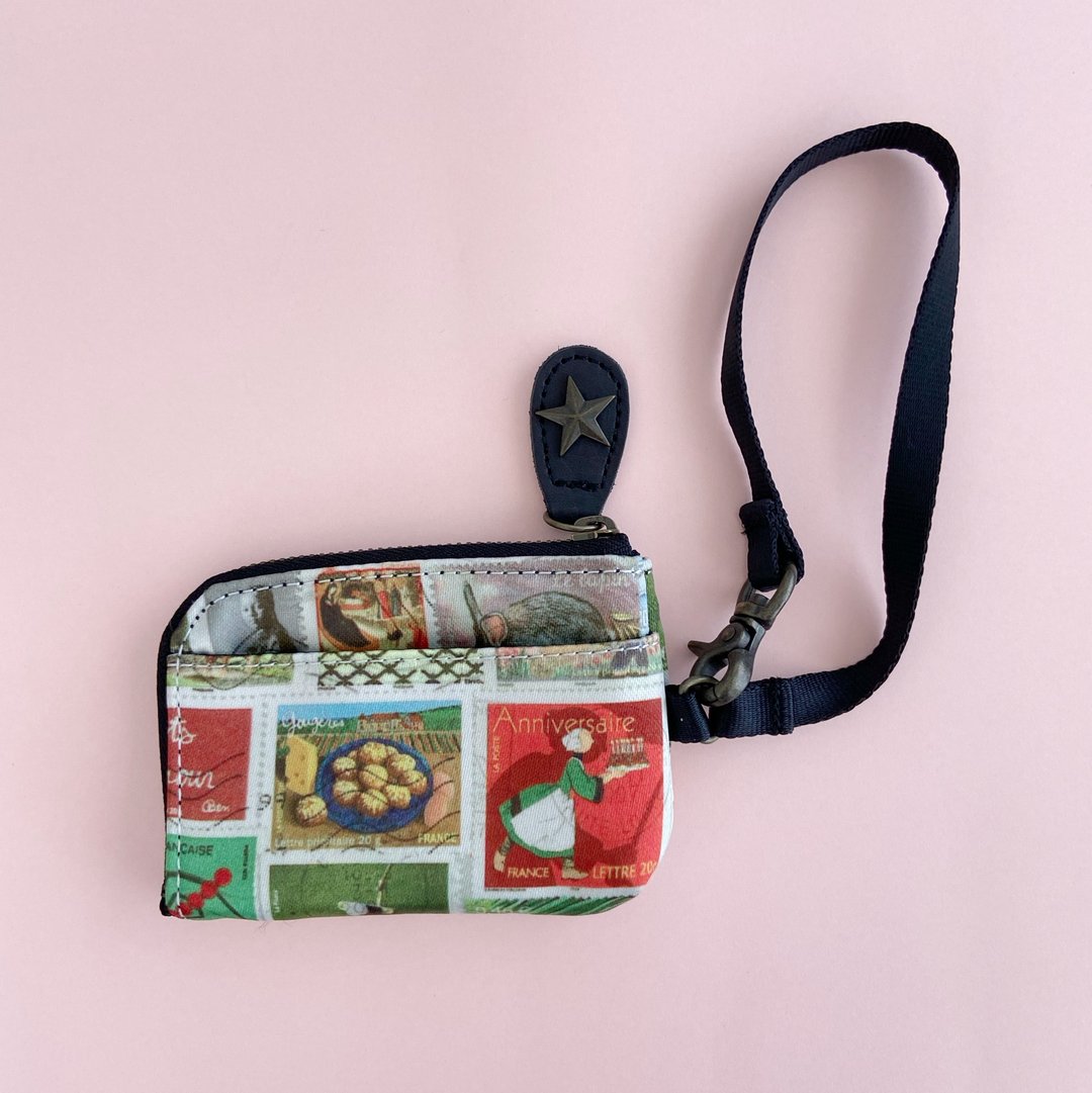 Pouch IC card Accessory case Stamp print - 名片夹/名片盒 - 其他人造纤维 多色
