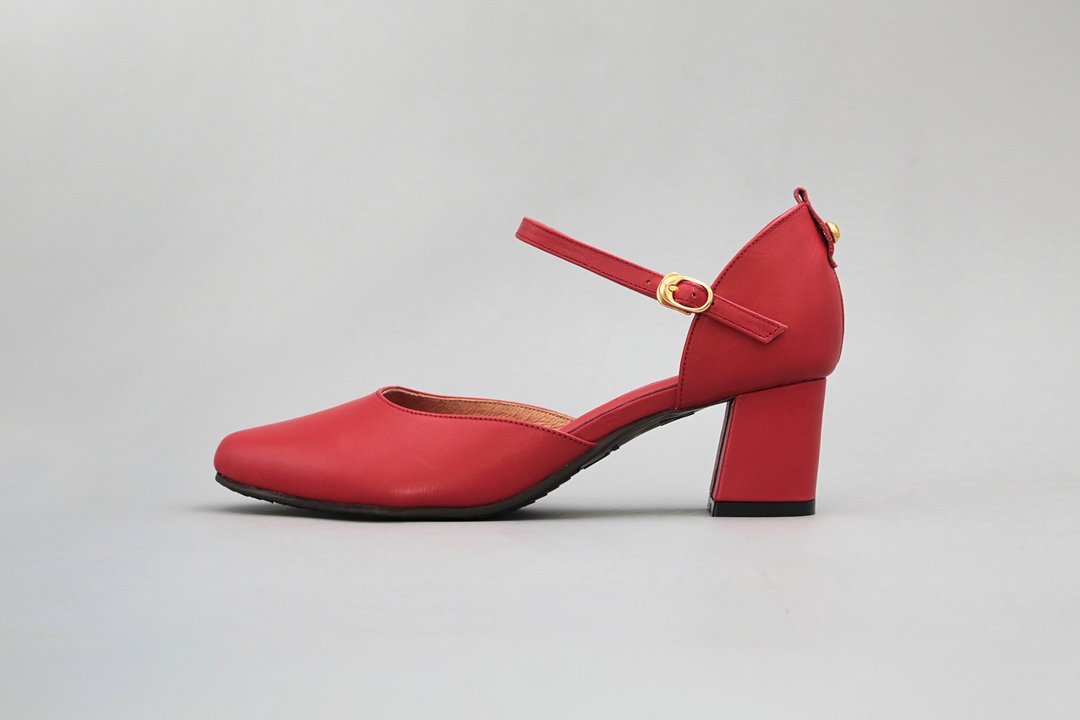 Mary.J (经典红) Red Heels 玛莉珍高跟 | WL - 高跟鞋 - 真皮 红色