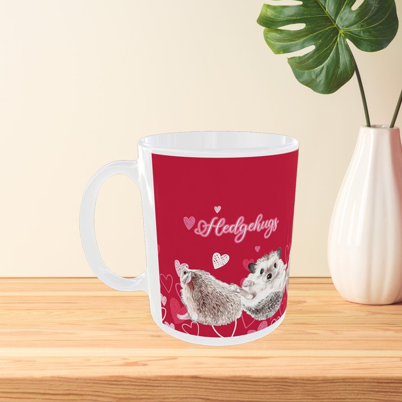 刺猬马克杯/咖啡杯 情人礼物 可定制 | 宠物 纪念 - 咖啡杯/马克杯 - 其他材质 
