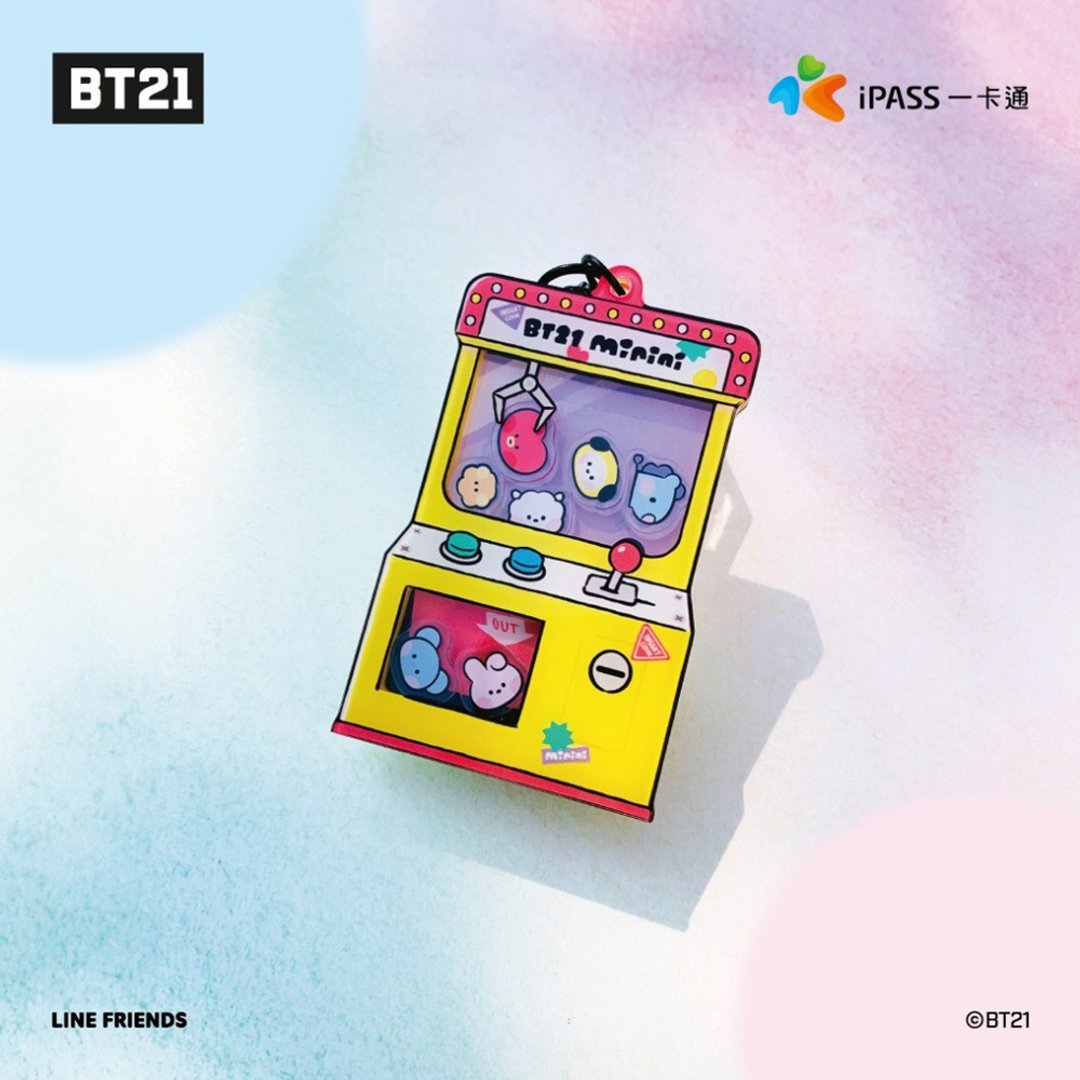 BT21 minini一卡通 / 同乐会 - 造型悠游卡/交通卡 - 塑料 黄色