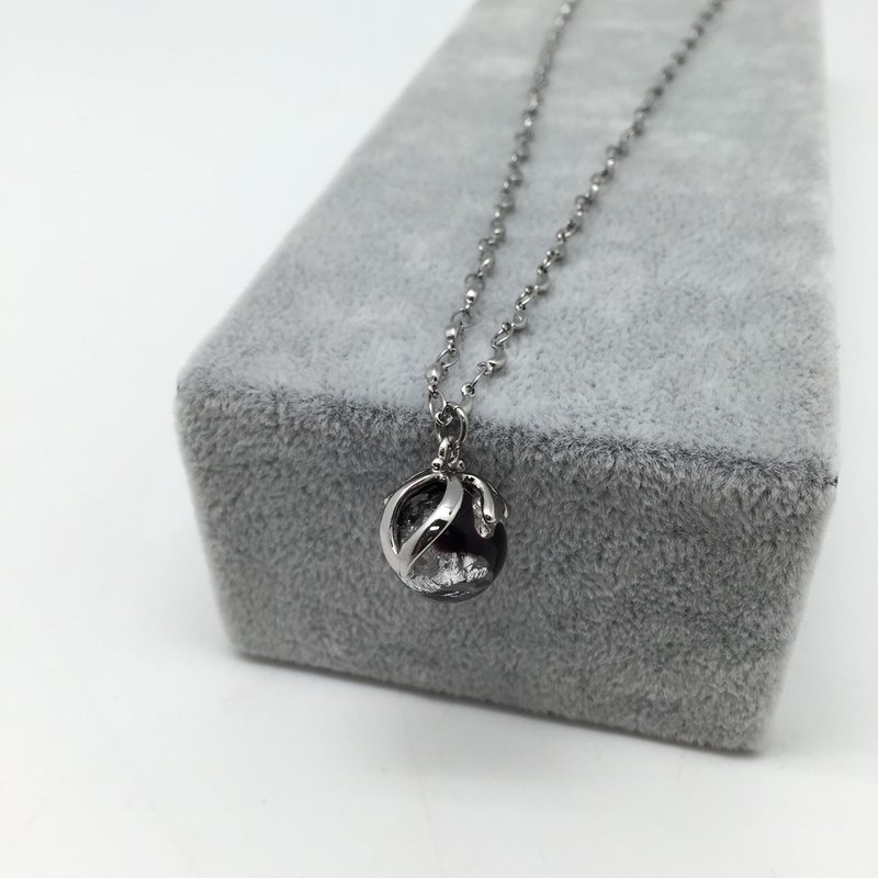 香氛项链 甜心小糖果 深紫色 精油瓶 香水瓶 附精油滴管 - 项链 - 琉璃 紫色