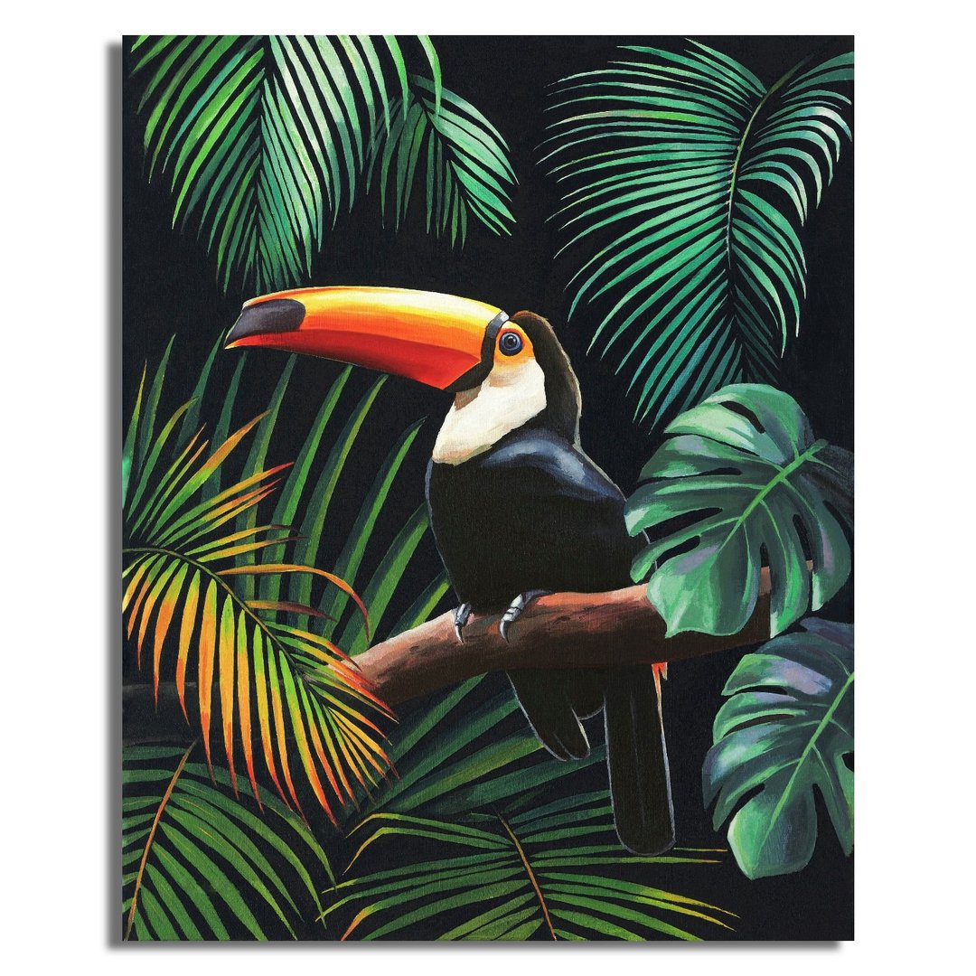 Toucan Bird Wall Art, Orignal Painting, Animals Painting, Animal Wall Decor - 墙贴/壁贴 - 压克力 多色