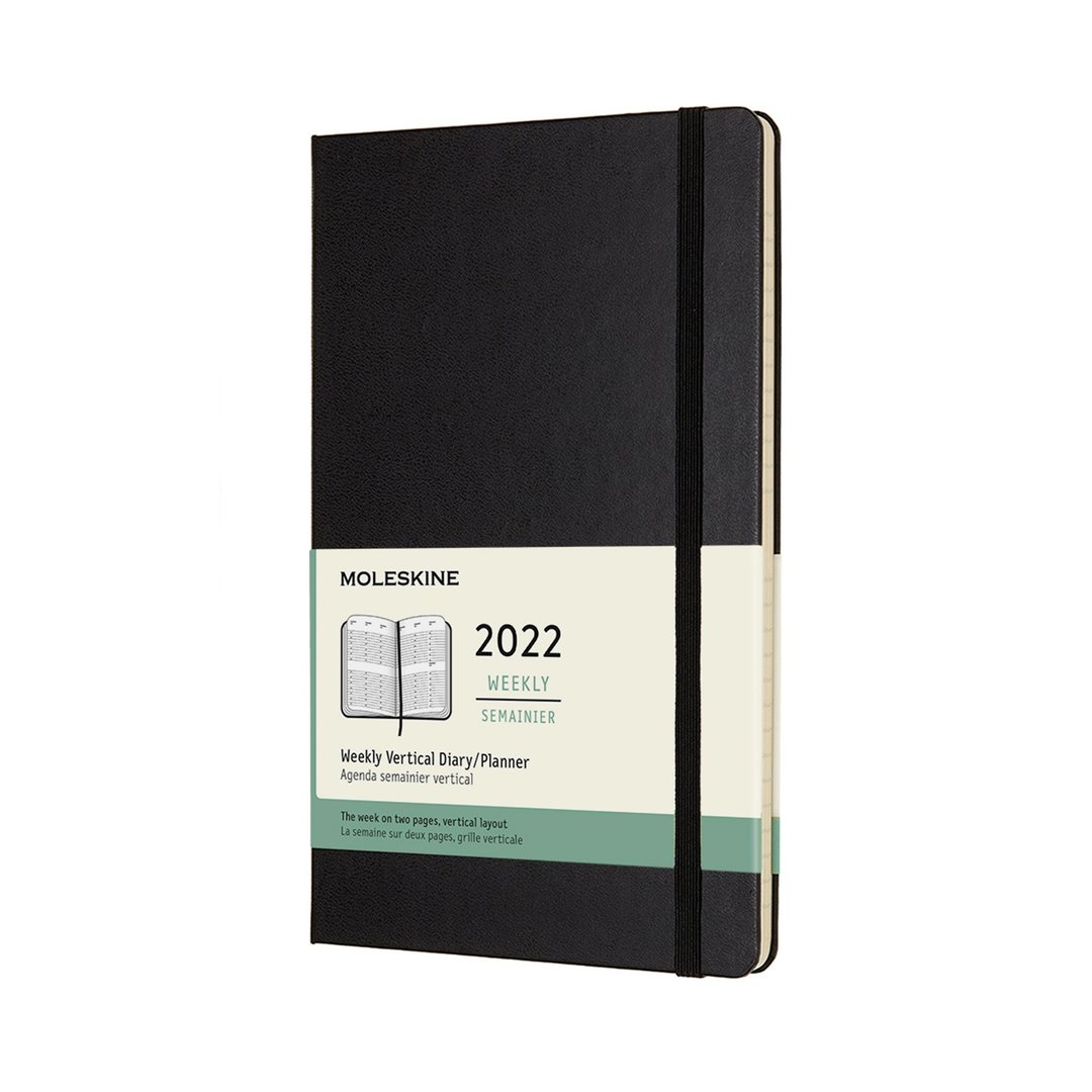 _勿上架_MOLESKINE 2022 经典硬壳黑色 直式周记 12M L 型 烫金服 - 笔记本/手帐 - 纸 黑色