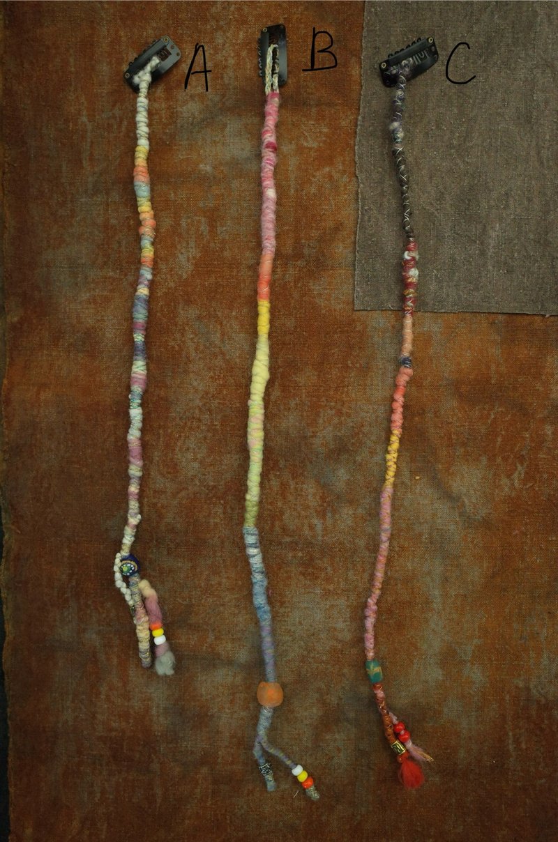 Hair Wrap Clip 编发 穿戴式编发 脏辫发片(多色) - 发饰 - 羊毛 多色