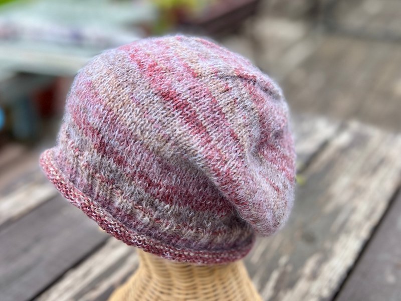 秋梅洛克羊毛造型堆堆帽 - 帽子 - 羊毛 多色