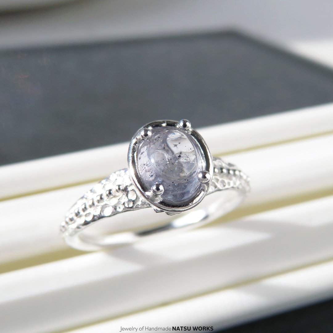 尖晶石戒指 / Gray Spinel Ring 224 - 戒指 - 宝石 紫色