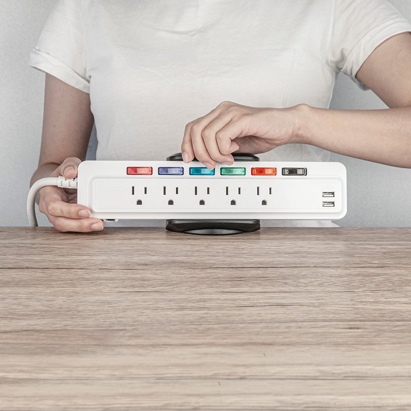 AIDATA 爱得他 桌夹式延长线整理固定座 黑色 PH-1010 - 数码小物 - 其他材质 黑色