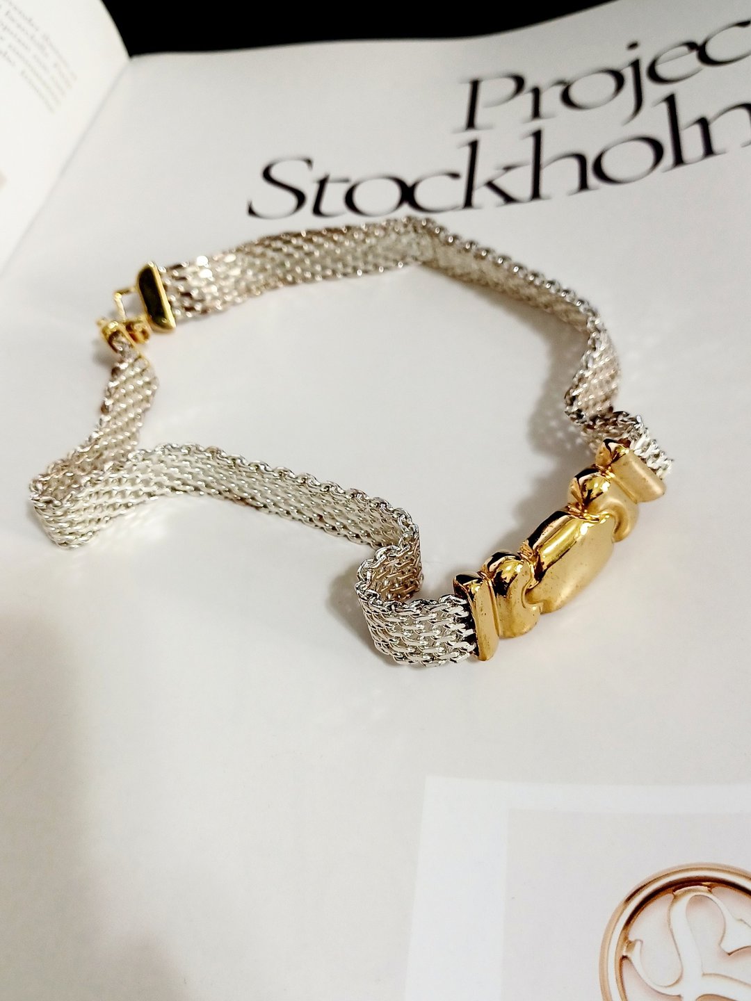 vintage jewelry  亮丽个性亮银颈链 项链 - 项链 - 其他金属 