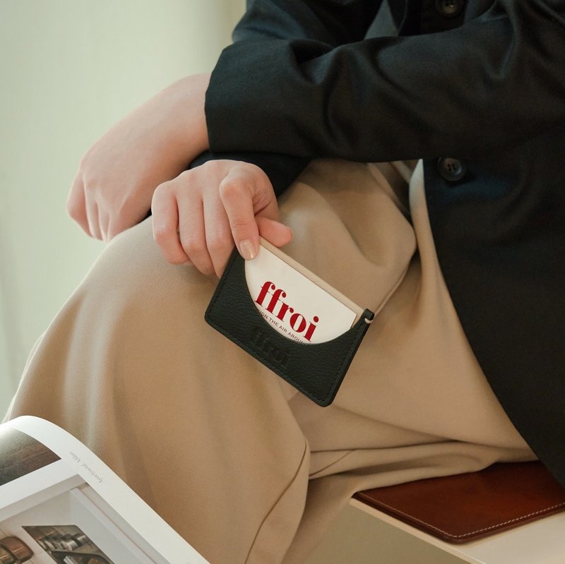 demi 卡夹_黑色 / 钱包 / 4 色 - 皮夹/钱包 - 真皮 黑色