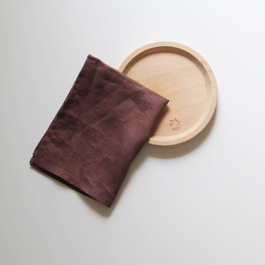 kitchen towel 厨房巾(枣红色) - 餐垫/桌巾 - 棉 咖啡色