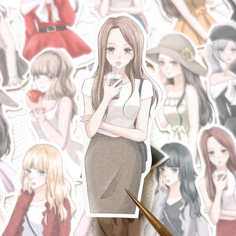 独立贴纸 -F02- - 贴纸 - 纸 多色