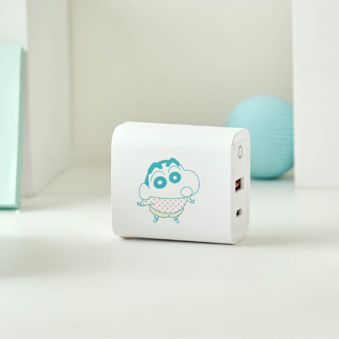 蜡笔小新哈啰假期小新USB3.0+PD20W双孔充电器 - 数码小物 - 塑料 多色