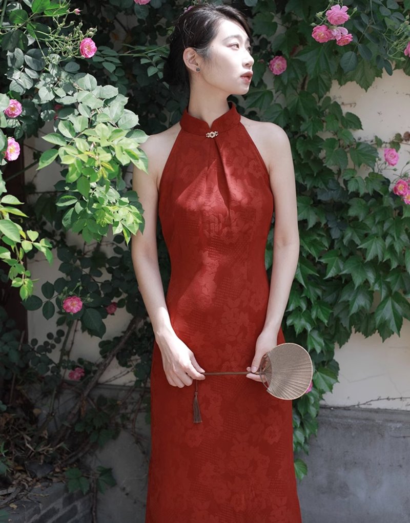 此去经年 囍贰 中国风婚礼旗袍 - 洋装/连衣裙 - 其他材质 红色