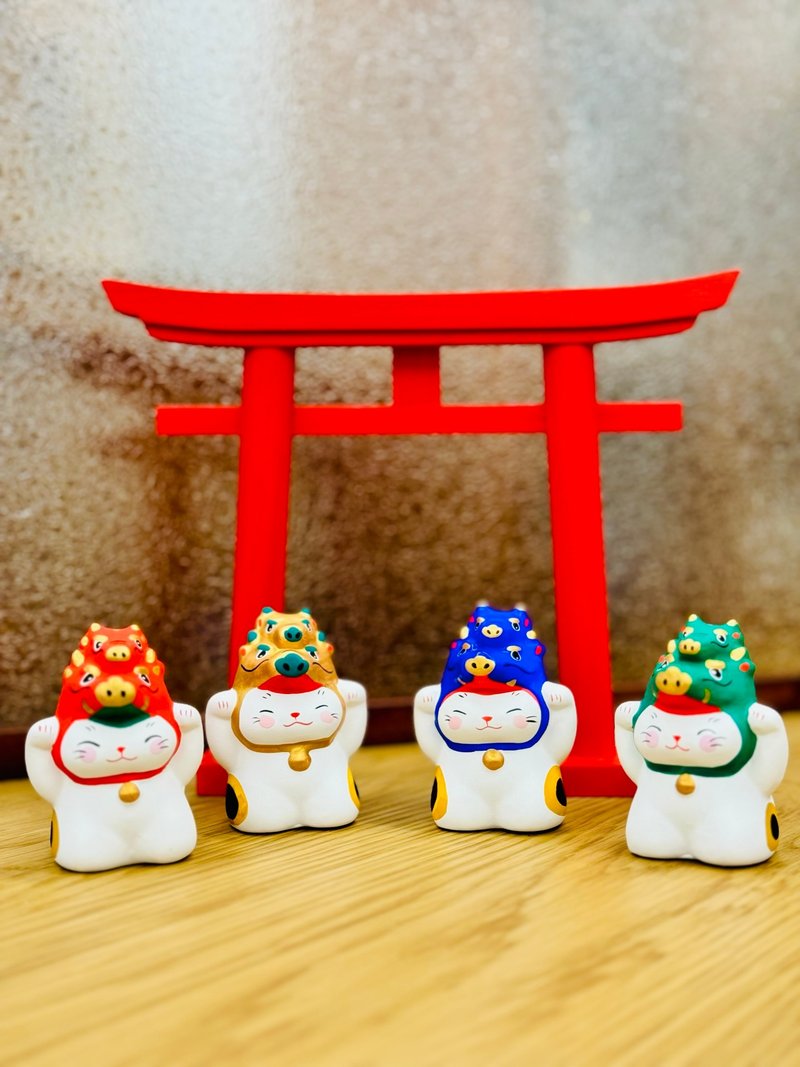 谷中堂 龙年限定 龙年招财猫 - 摆饰 - 陶 