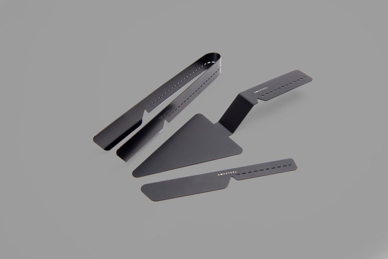 下午茶-面包夹、蛋糕铲、奶油刀三件组 - 托盘/砧板 - 不锈钢 