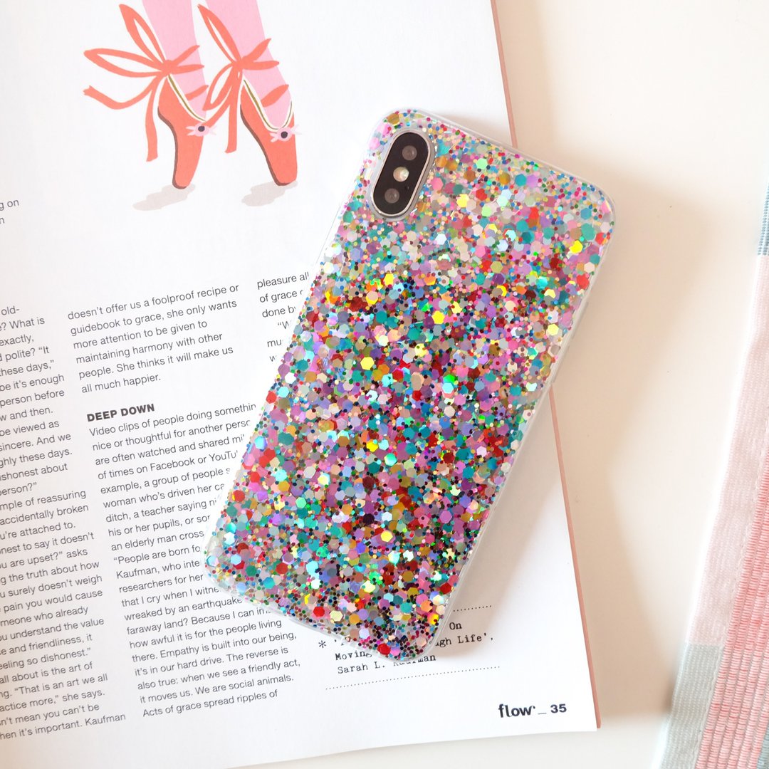 confetti | case, handmade, phone case, glitter case, iphone case, samsung case - 手机壳/手机套 - 防水材质 多色