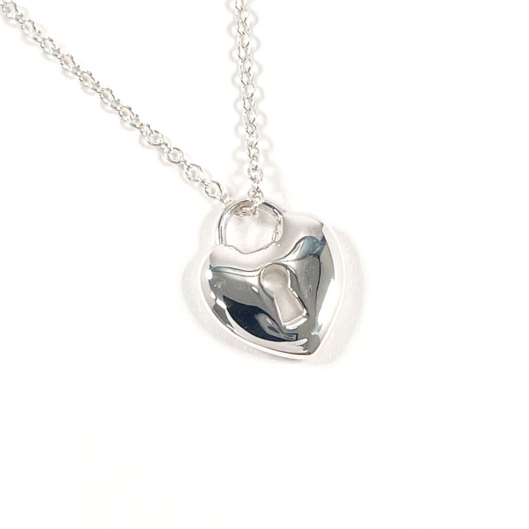 【日本直送 二手美品】蒂芙尼 TIFFANY&Co. 项链 锁头 爱心 锁孔 锁头 925银 饰品 珠宝 - 项链 - 纯银 银色