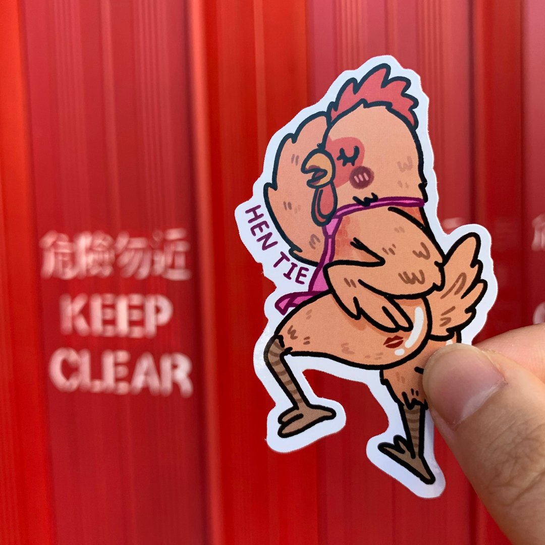 Hentai母鸡贴纸 - 贴纸 - 纸 