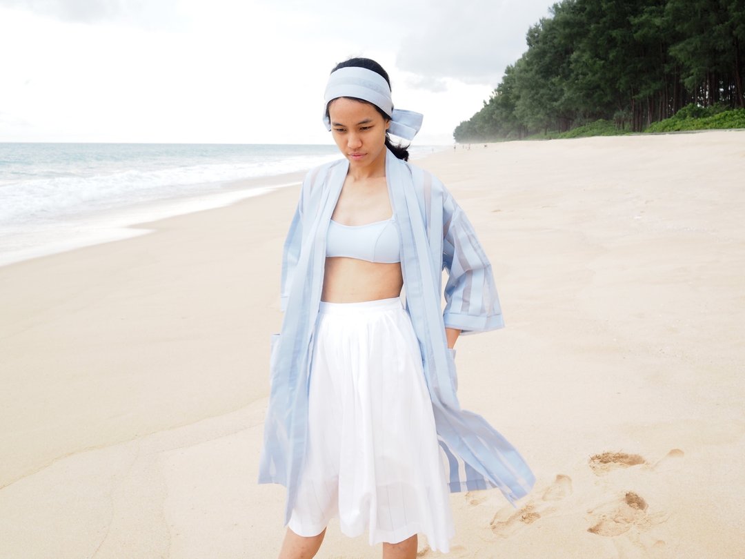 Riri Kimono Robe - 女装泳衣/比基尼 - 聚酯纤维 多色