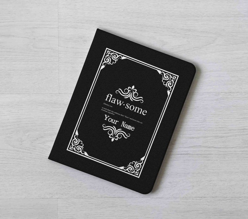 定制化名字书本款面设计iPad笔槽翻盖式保护套Air 7 mini 12.9 - 平板/电脑保护壳 - 塑料 多色