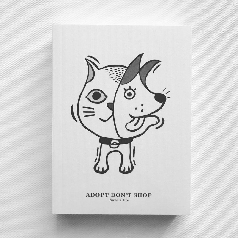 A6空白页笔记本 领养代替购买 | MonkeyCookie - 笔记本/手帐 - 纸 白色