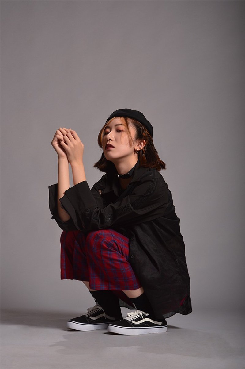 拼接衬衫 - 黑 - 女装衬衫 - 聚酯纤维 黑色