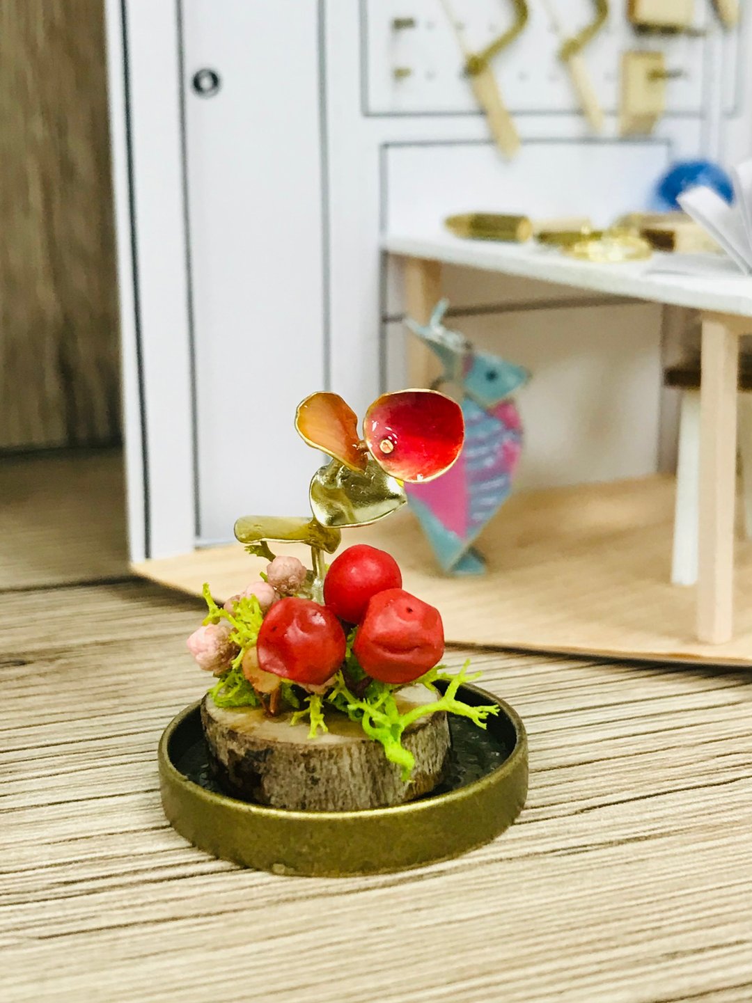 现场 DIY/ 金工植栽 (黄铜 焊接) 办公室 疗愈小物 - 金工/饰品 - 其他材质 
