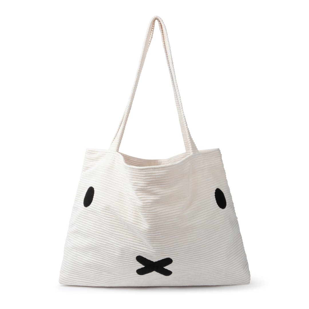 荷兰 Bon Ton Toys | Miffy 米飞兔 肩背包 灯芯绒系列 白 - 侧背包/斜挎包 - 其他材质 白色