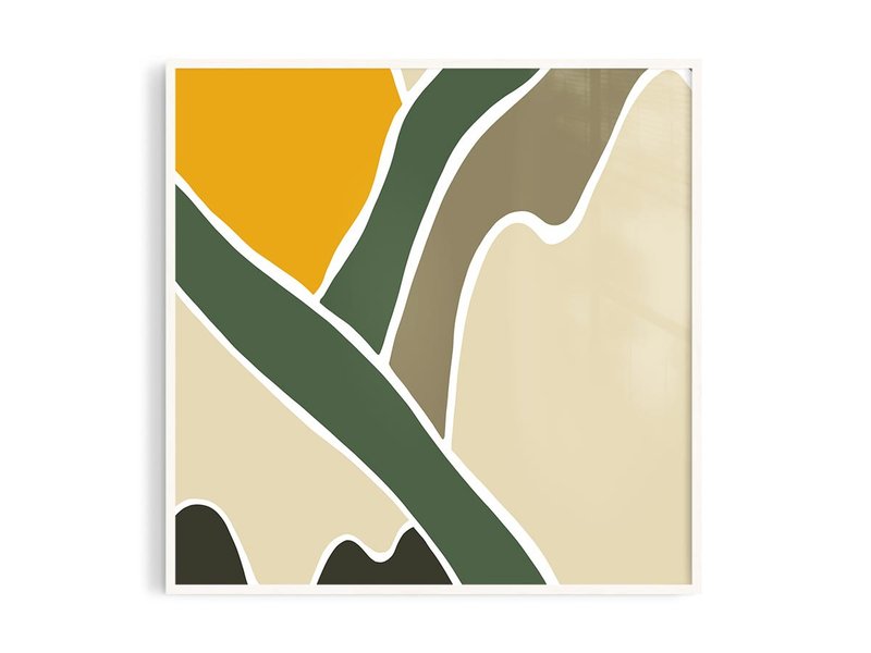 色彩图1_1丨插画/挂画/海报/台湾制/原木画框/A4/尺寸可定制 - 海报/装饰画/版画 - 纸 白色