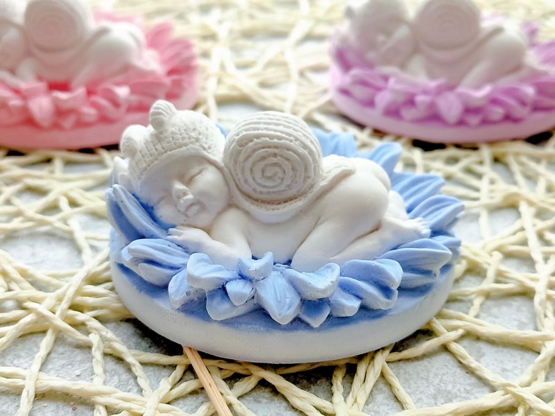 小蜗花精灵扩香石(可当弥月礼) - 香薰/精油/线香 - 其他材质 多色