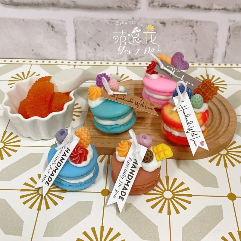 缤纷马卡龙香氛蜡烛 - 蜡烛/烛台 - 蜡 多色