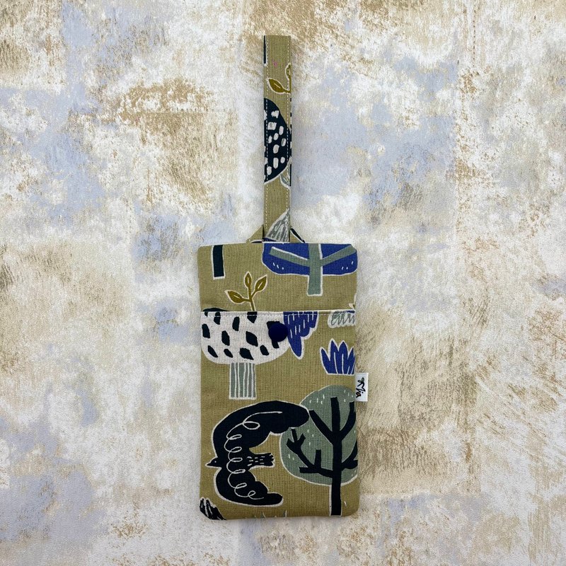 鸟与树/铺棉手机袋—-手机/钞票/卡片—一次带齐 - 手机壳/手机套 - 棉．麻 