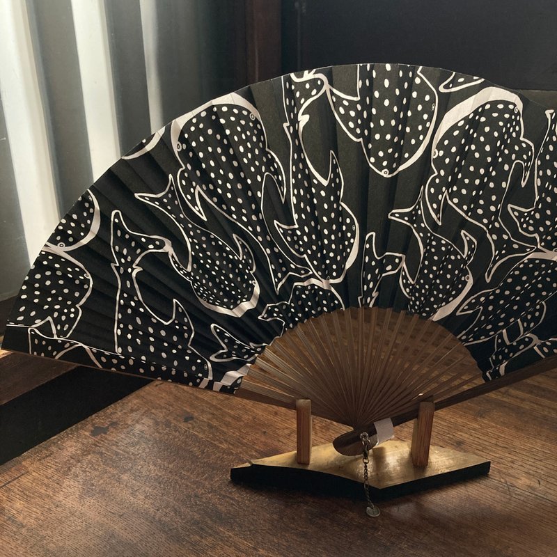 京都折扇/Spica图案店4图案×武田千三店 - 其他 - 纸 黑色