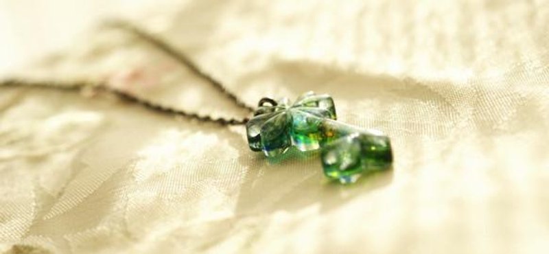 Heart Clover KEY - 项链 - 其他金属 
