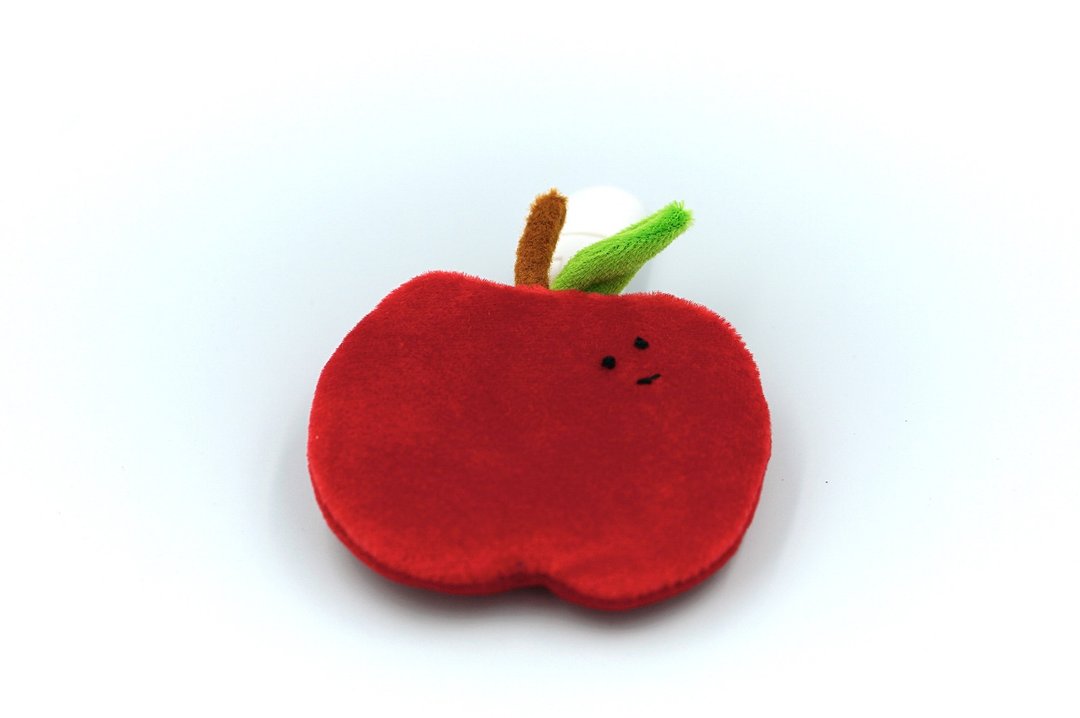 Bucute红苹果护身符.御守套.平安符袋/宝宝专用/手工制作/ - 满月礼盒 - 聚酯纤维 红色
