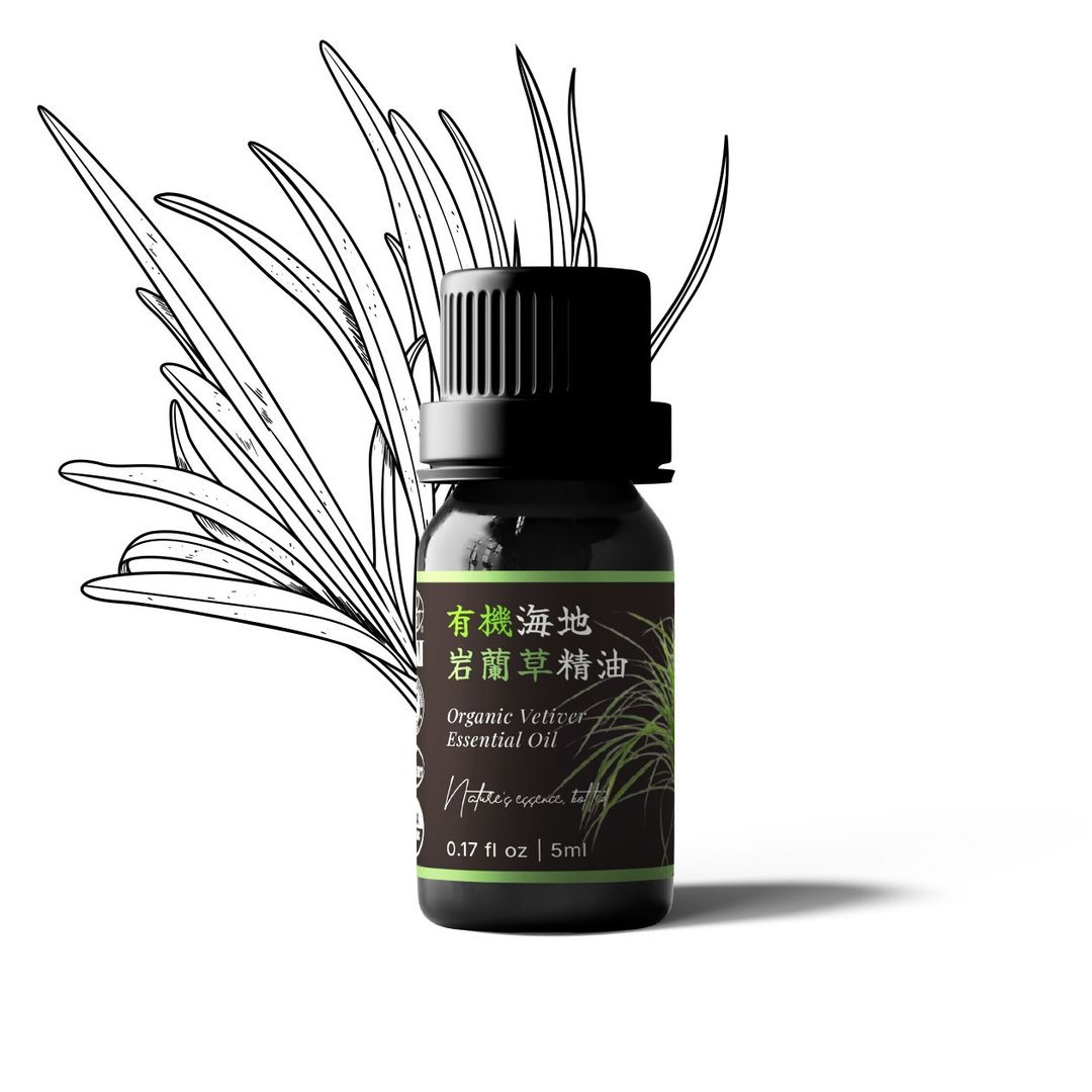 【卡佛香】有机海地岩兰草精油 - 香薰/精油/线香 - 玻璃 黑色