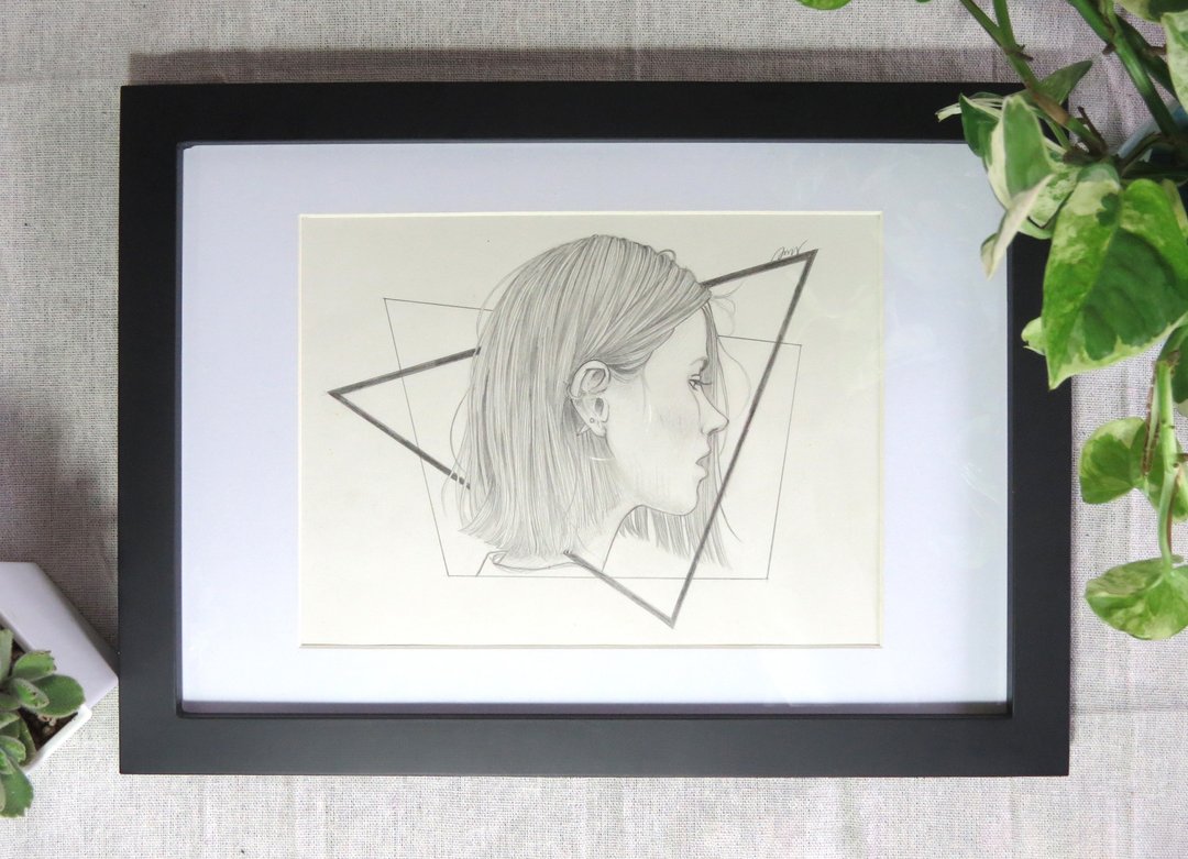 发型素描原画 - Independence - 海报/装饰画/版画 - 纸 灰色