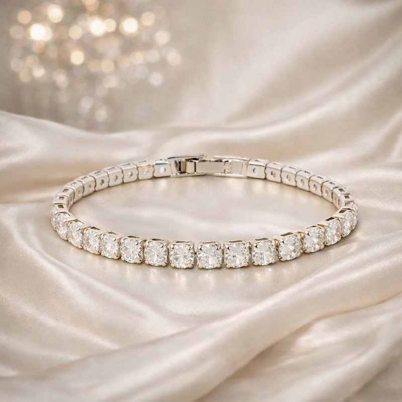 【DT&CREATION JEWEL】辉月之链手链 - 银 | 优雅 百搭 情人节礼 - 手链/手环 - 其他材质 银色