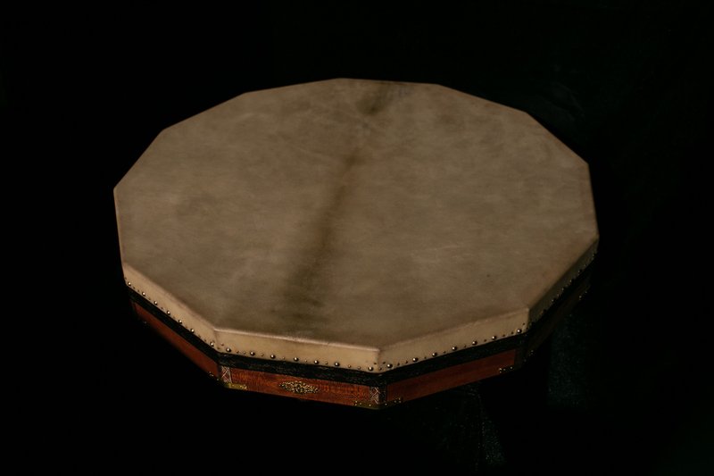 巨型十二角萨满鼓 鹿皮握把 框鼓 古典乐器 手工制作 音乐疗愈 - 吉他/乐器 - 其他材质 