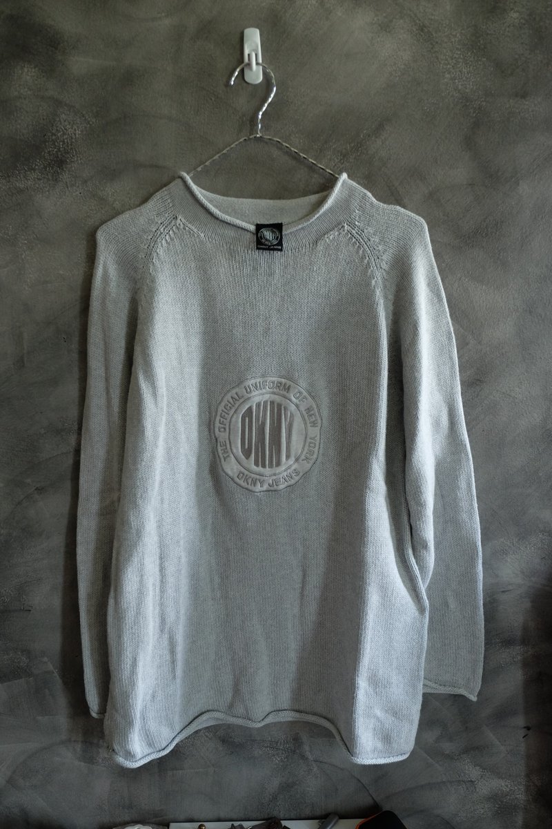 DKNY 复古圆领针织衫 - 男装针织衫/毛衣 - 其他材质 