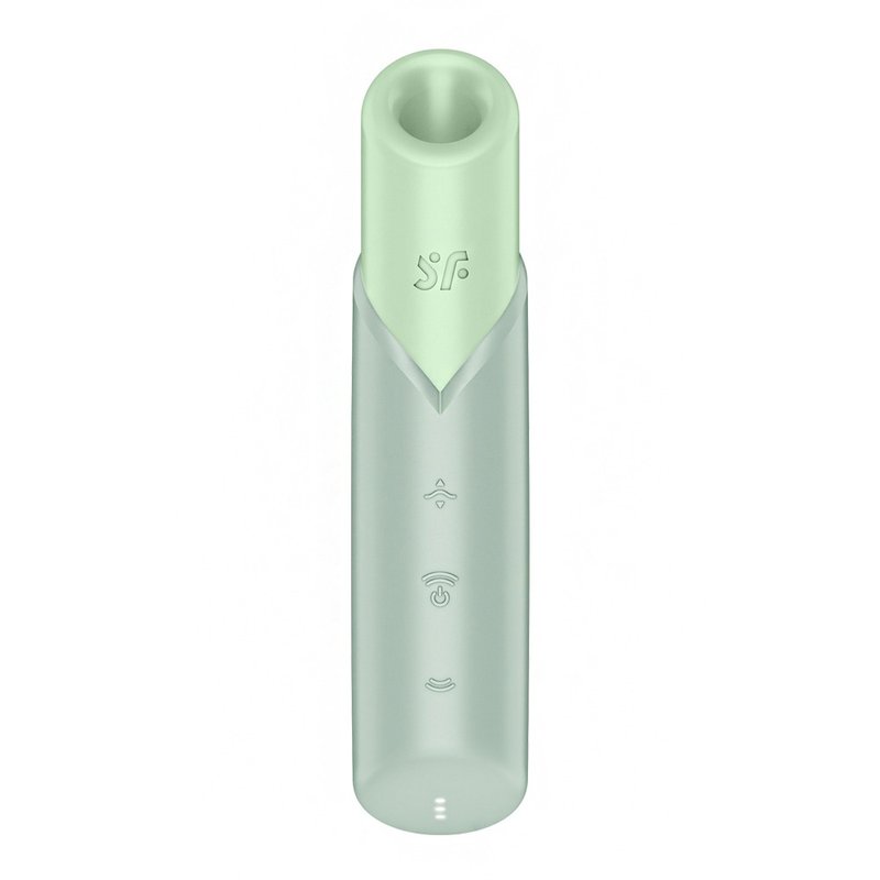 德国 Satisfyer Naughty Kiss 3D磁感律动吸吮器-粉绿 - 情趣用品 - 其他材质 